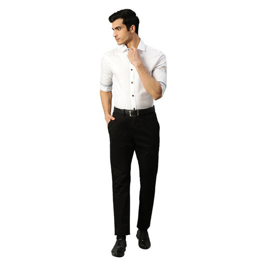 Matinique Men Black Solid Regular Fit Trouser