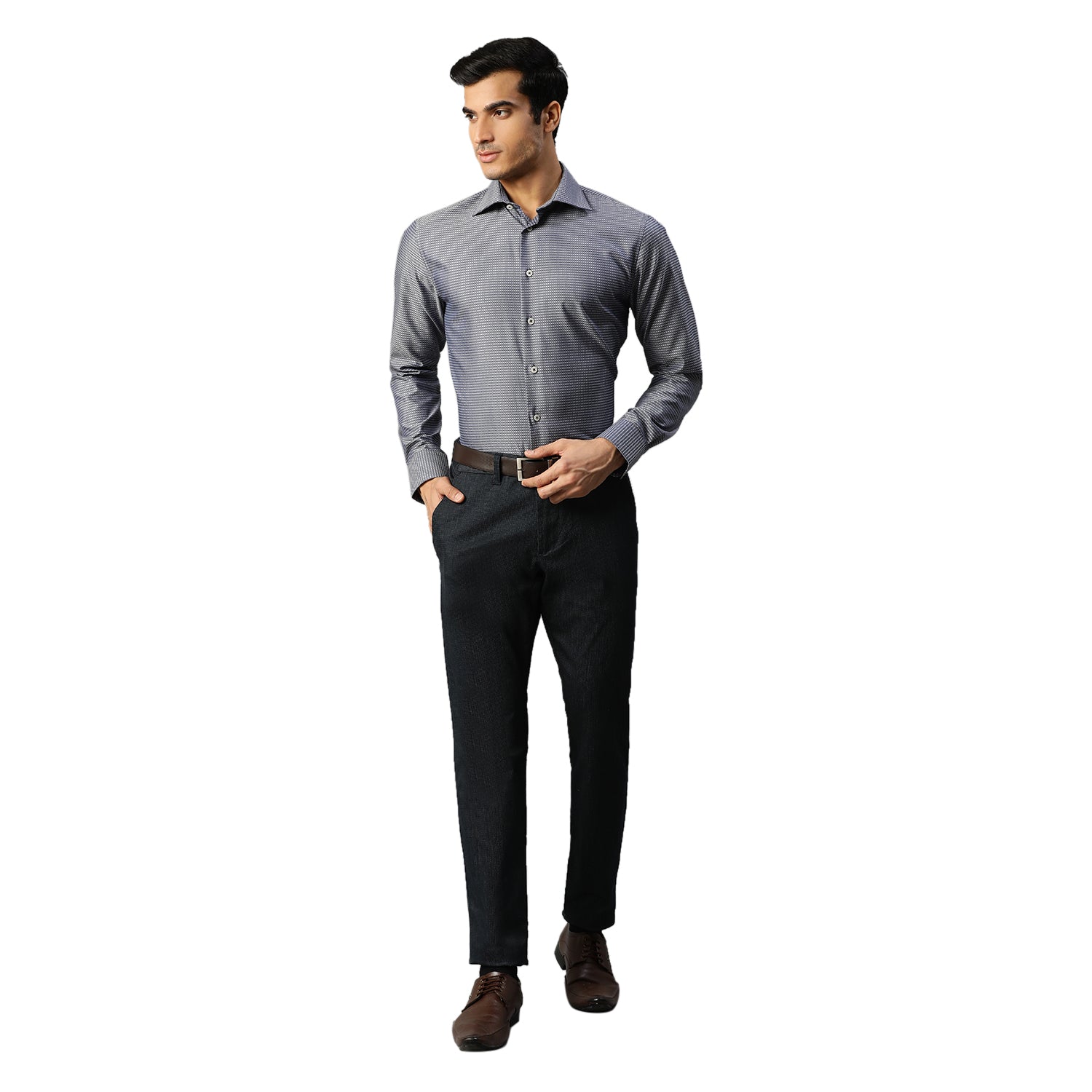 Matinique Men Blue Printed Collar Shirt