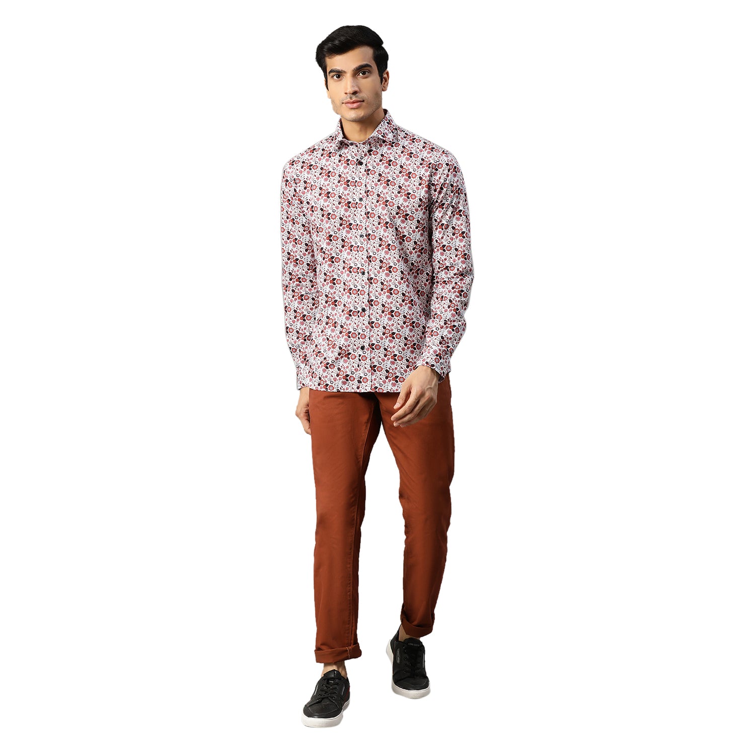 Matinique Men Red Printed Collar Shirt