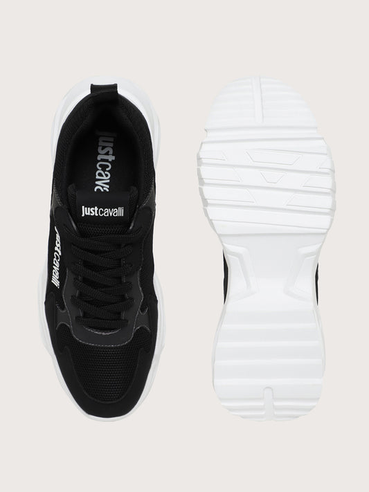Just Cavalli Men Black Sneakers