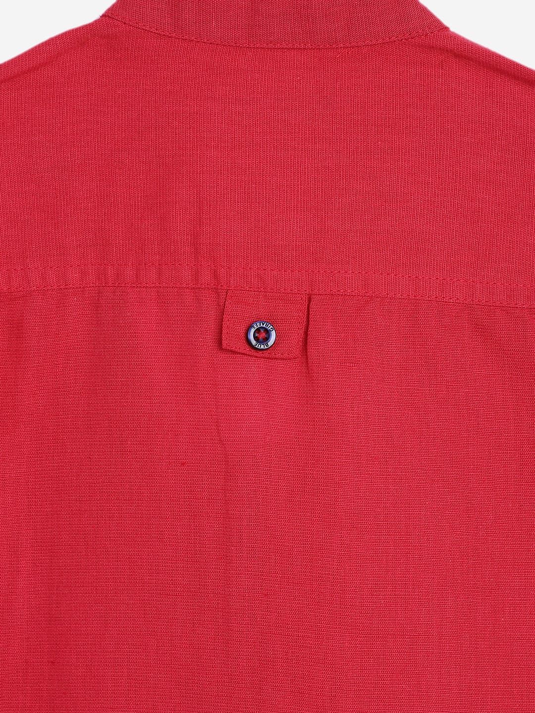 Blue Giraffe Boys Band Collar Shirt