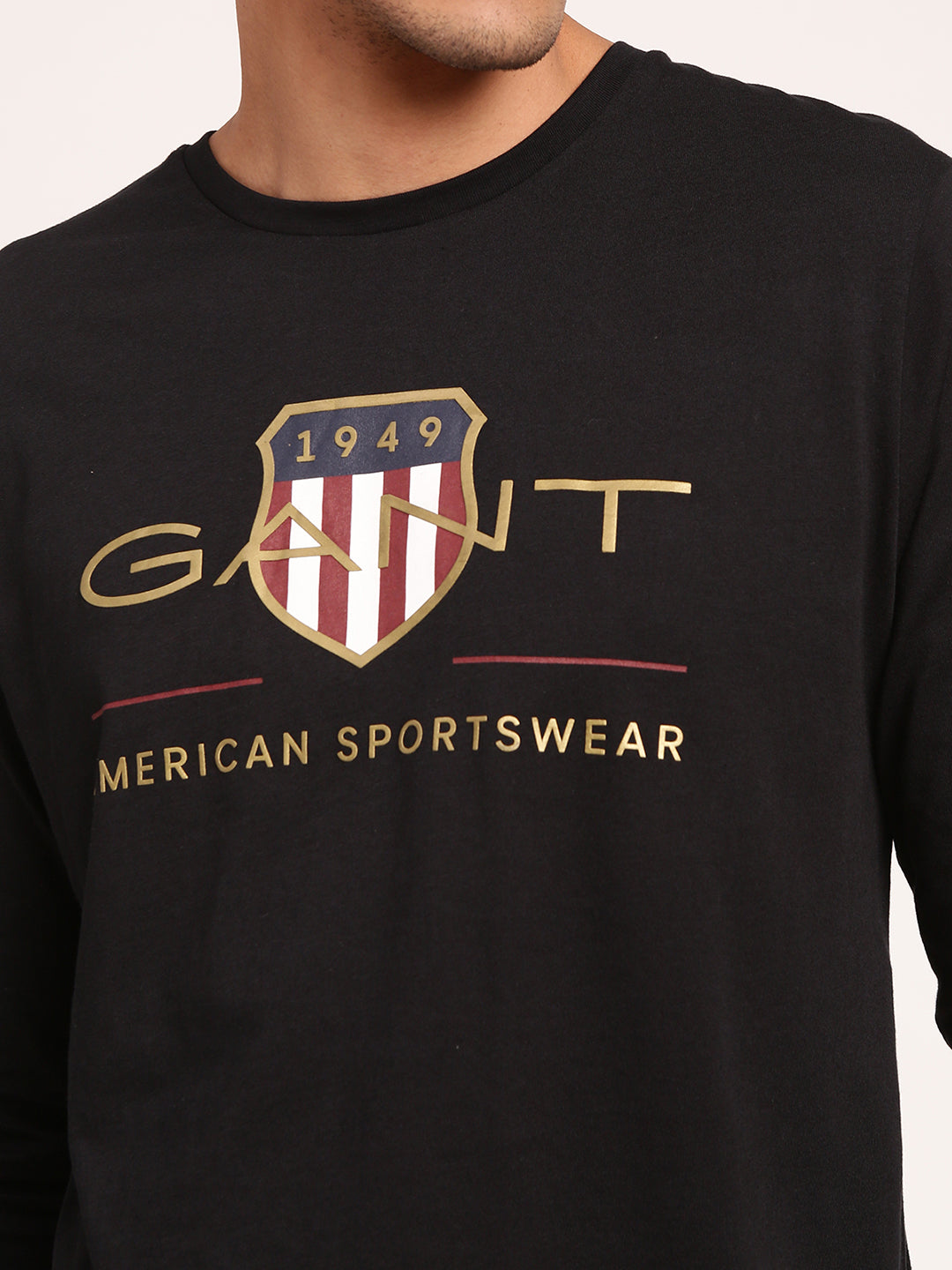 Gant Black Logo Regular Fit T-Shirt