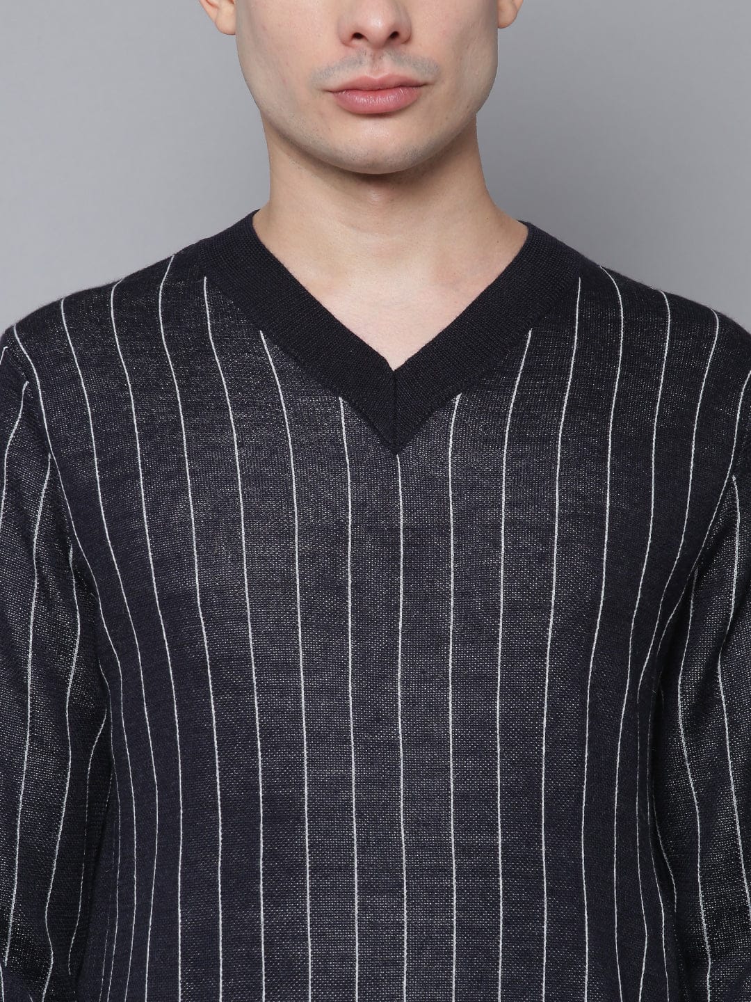 Antony Morato Men Blue V Neck Sweater