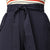 Elle Women Navy Blue Printed Flared Fit Trouser