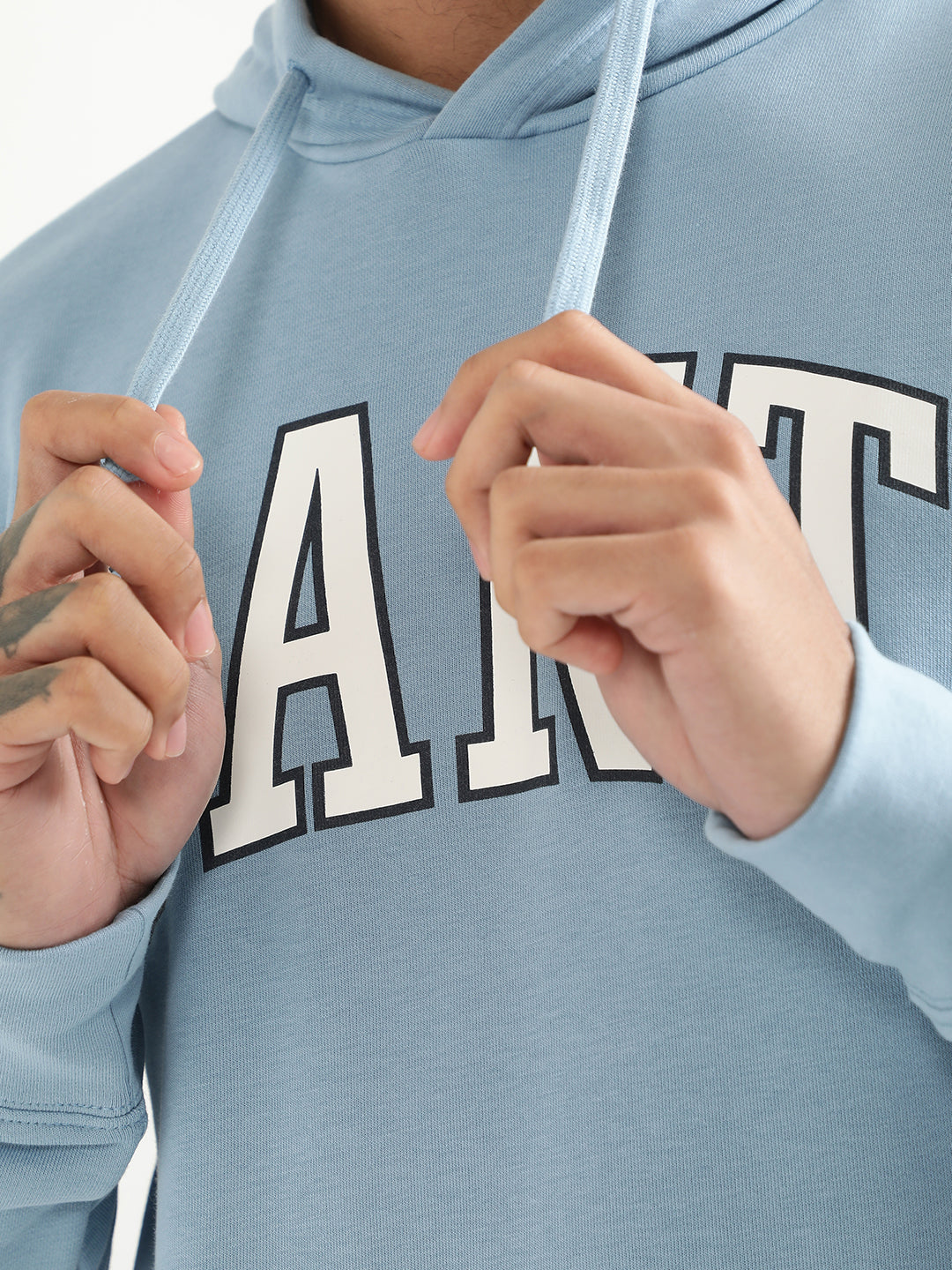 Gant Printed Md. Hooded Cotton Sweatshirt