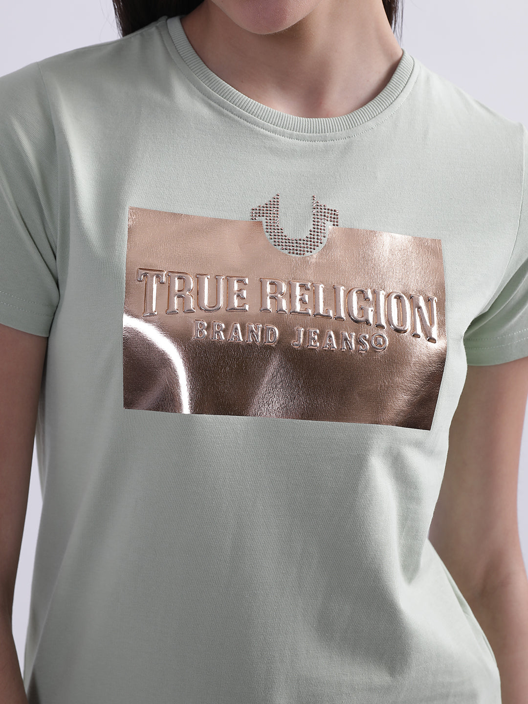 True Religion Mint Logo Regular Fit T-Shirt