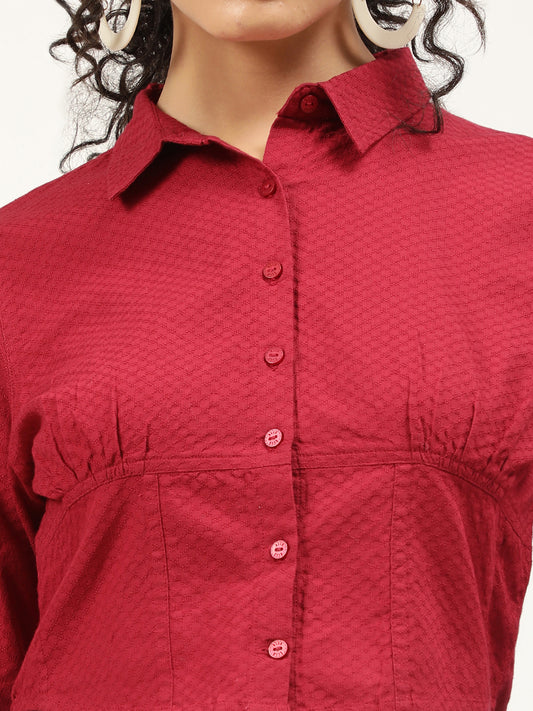 Elle Women Red Solid Top