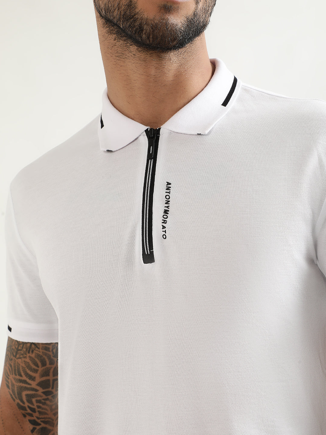 Antony Morato White Slim Fit Polo T-Shirt