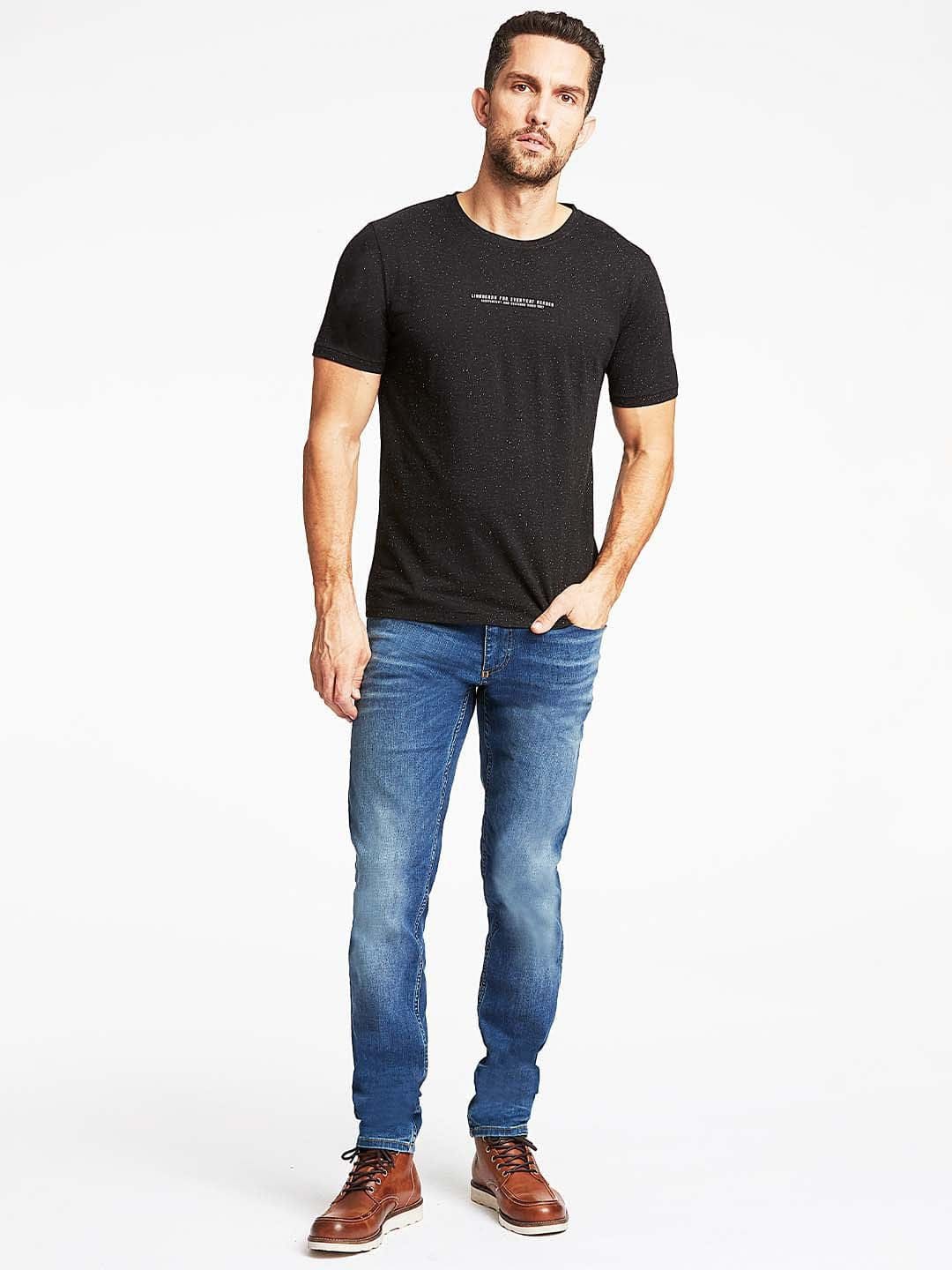 Lindbergh Men Solid Round Neck Tshirt