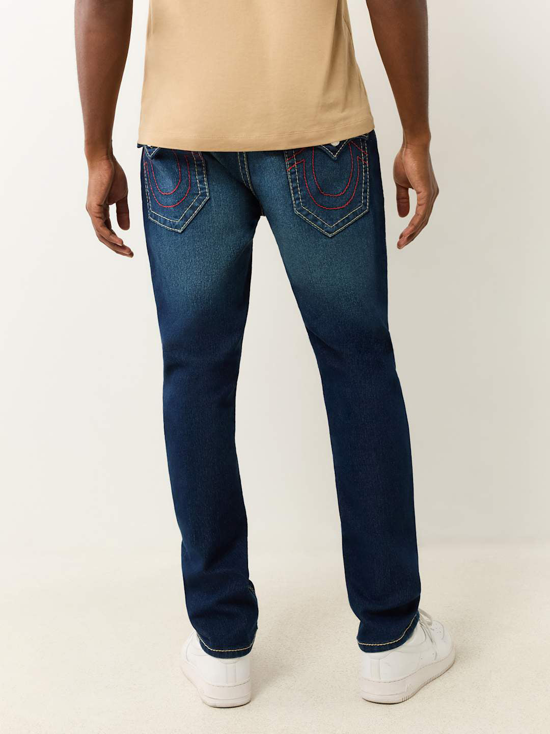 True Religion Men BIG T Geno Skinny Fit Dark Wash Jeans