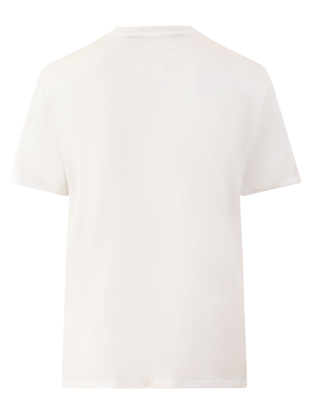 Just Cavalli Men White Printed Round Neck TShirt