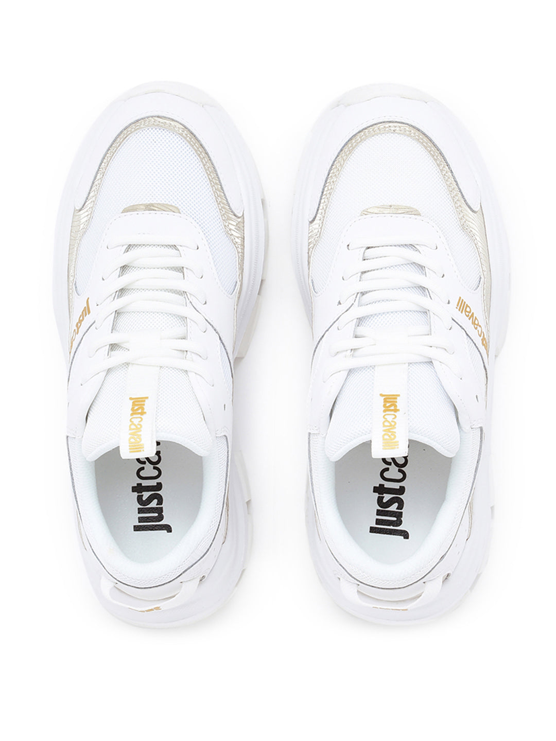 Just Cavalli Women White Sneakers