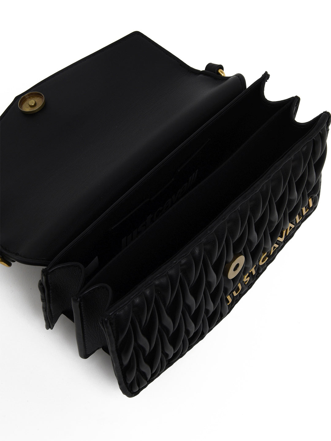 Just Cavalli Women Black Solid Crossbody Bags