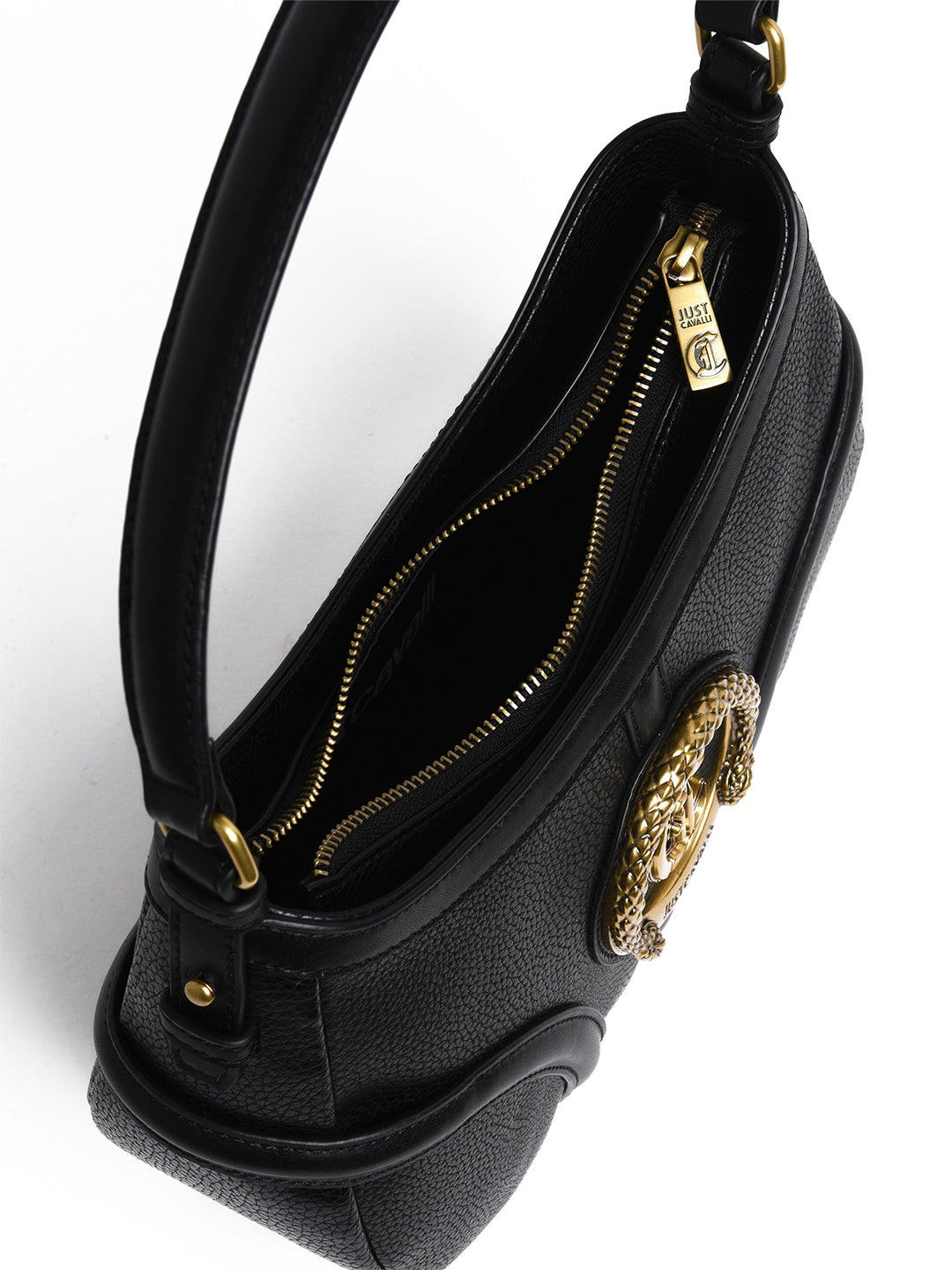 Just Cavalli Women Black Solid Shoulder Bags