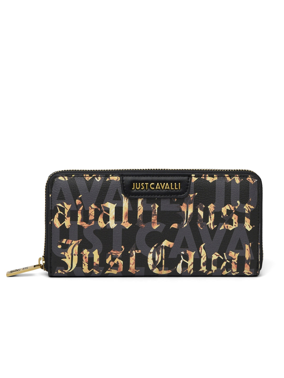 Just Cavalli Women Black Printed Wallet