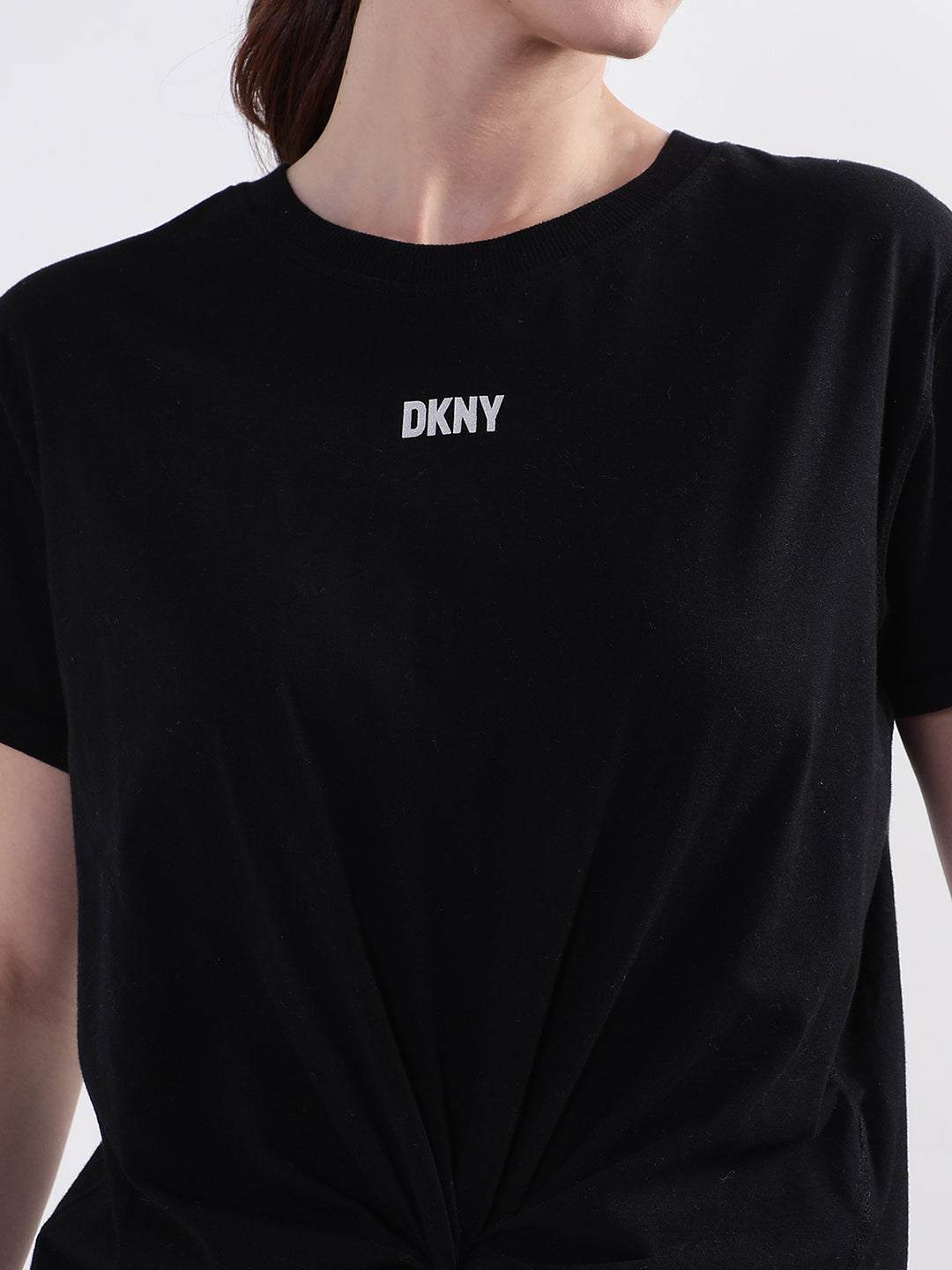 Dkny Black Logo Regular Fit T-Shirt