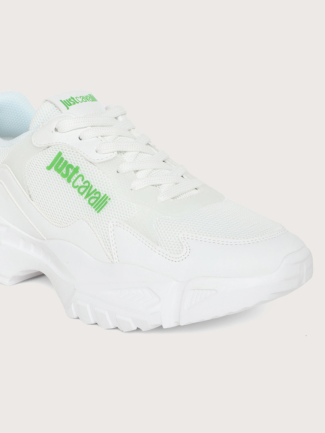 Just Cavalli Men White Sneakers