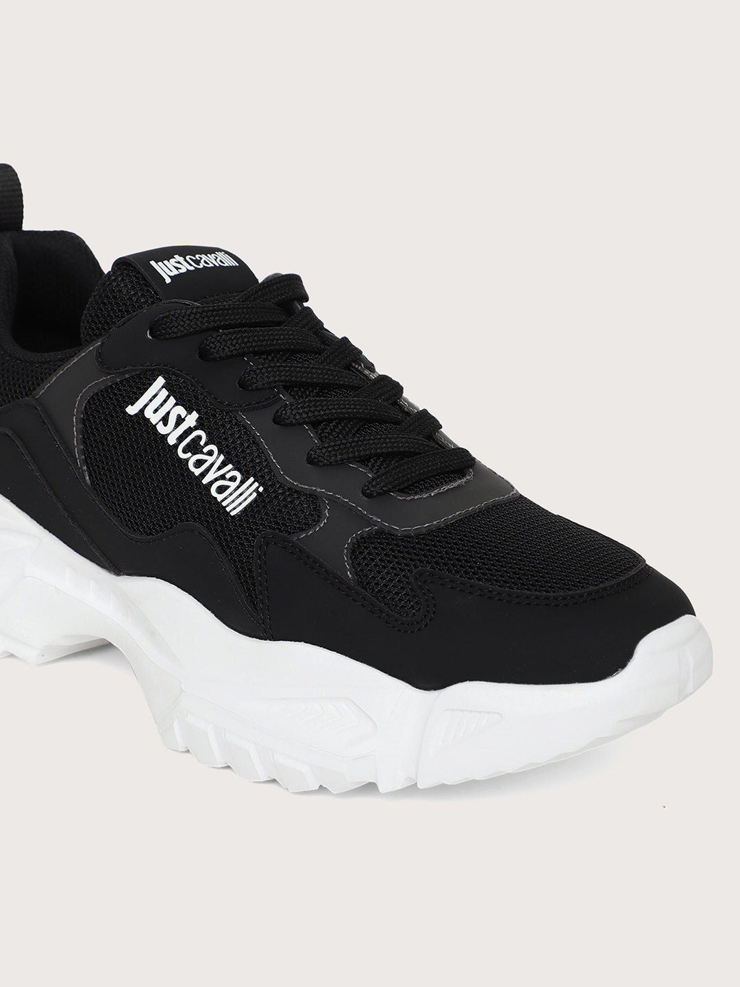 Just Cavalli Men Black Sneakers