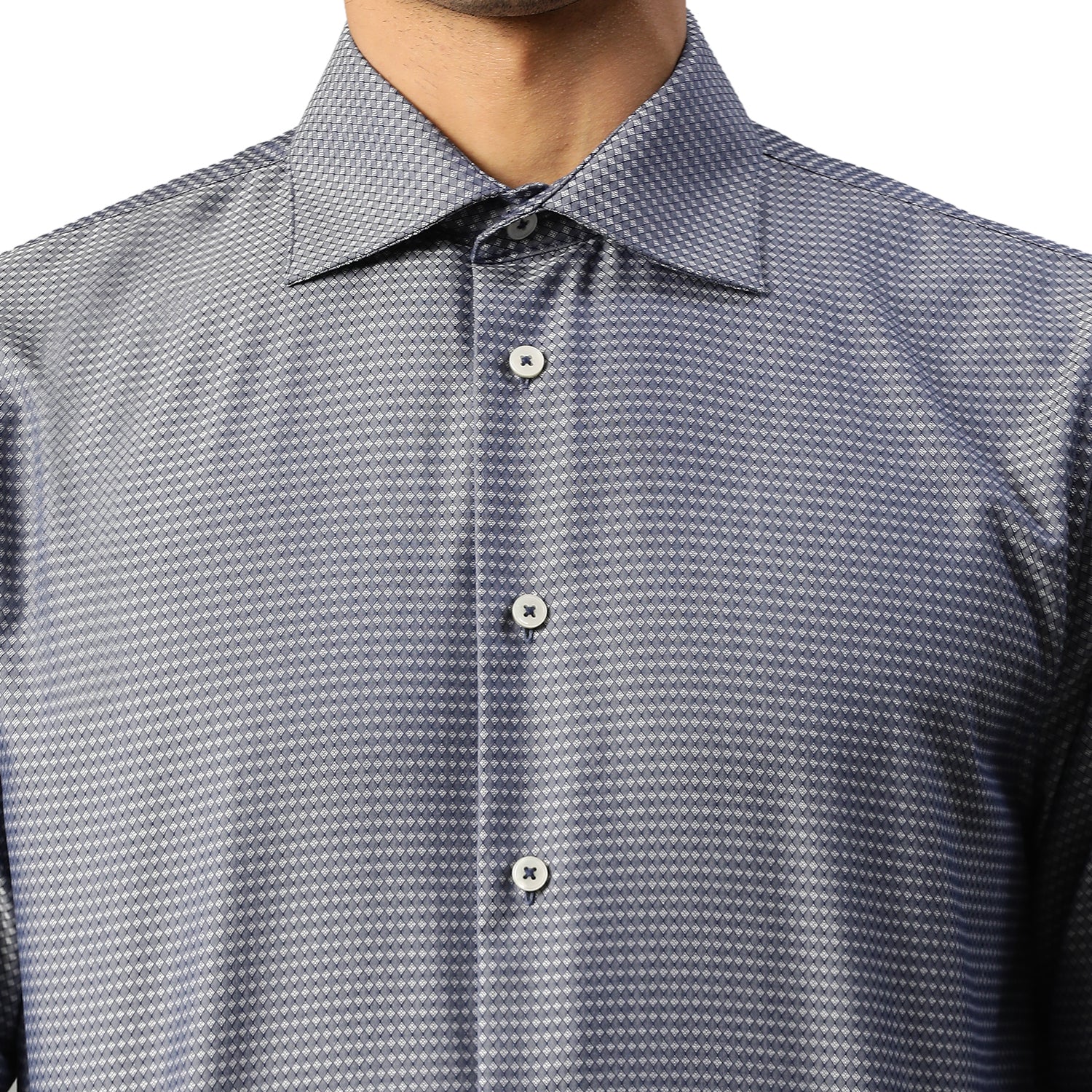 Matinique Men Blue Printed Collar Shirt