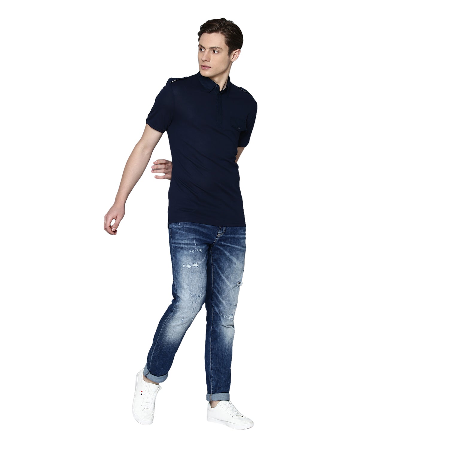Antony Morato Blue Slim Fit Polo T-Shirt