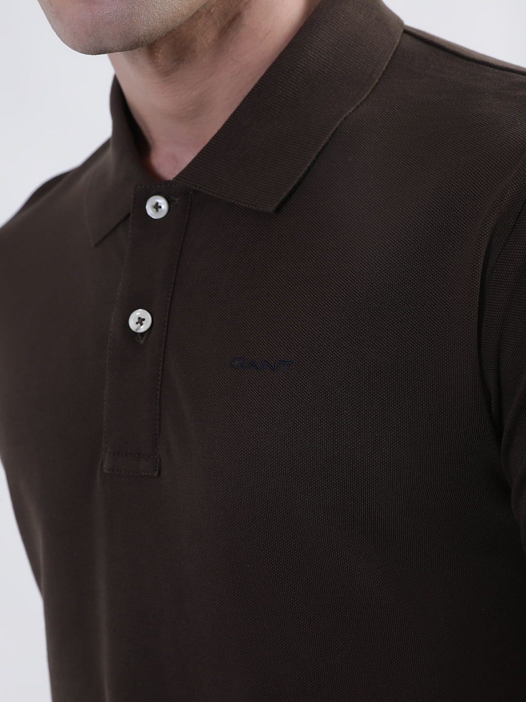 Gant Brown Regular Fit Polo T-Shirt