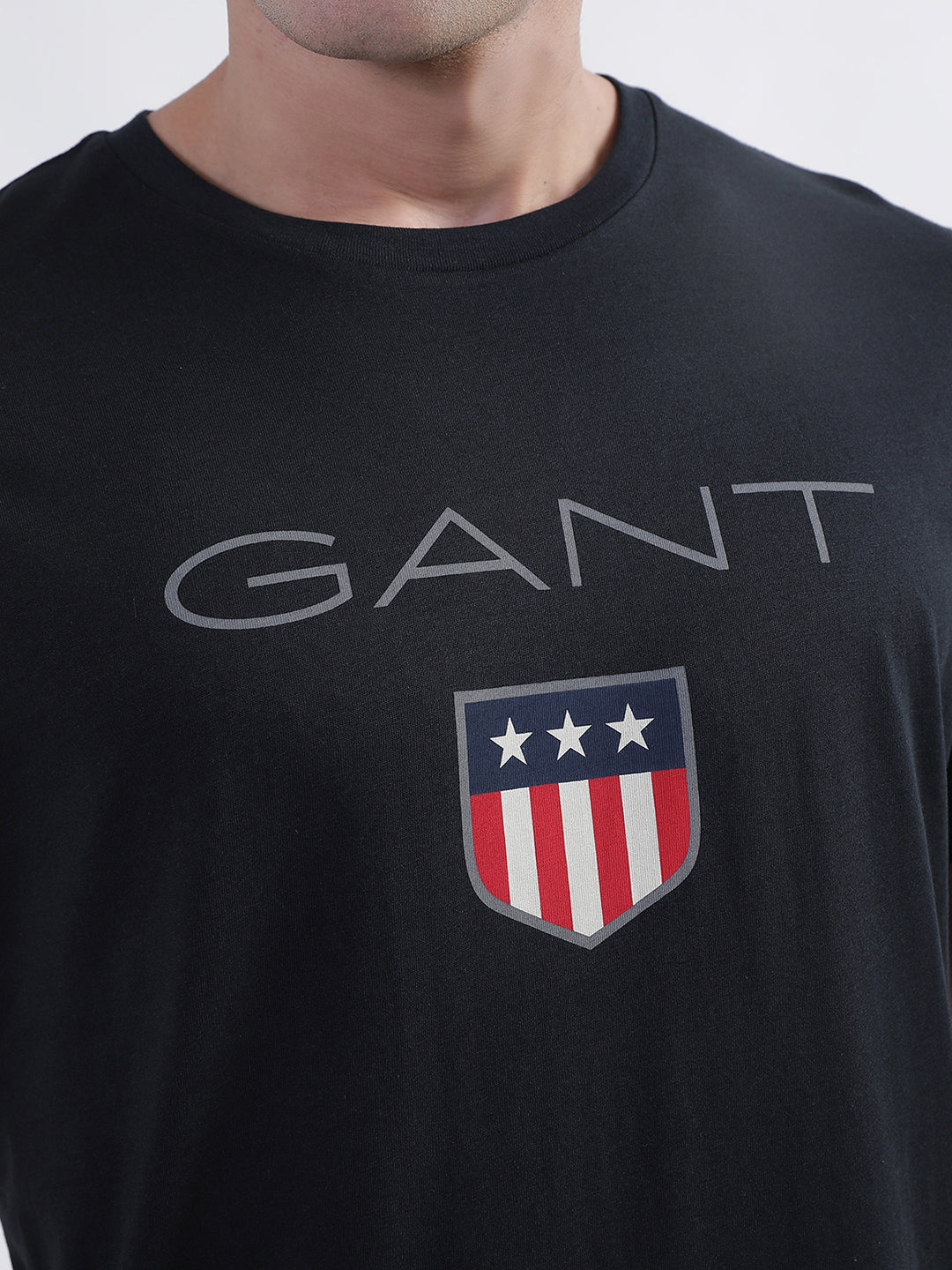 Gant Black Logo Regular Fit T-Shirt
