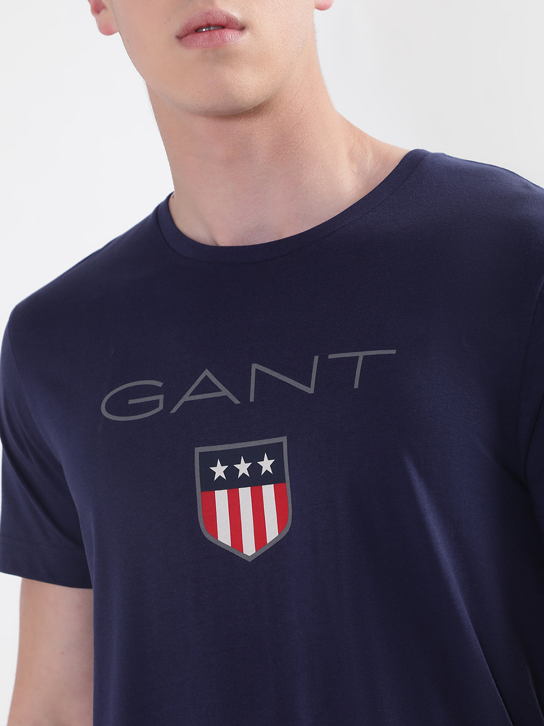 Gant Blue Shield Logo Regular Fit T-Shirt