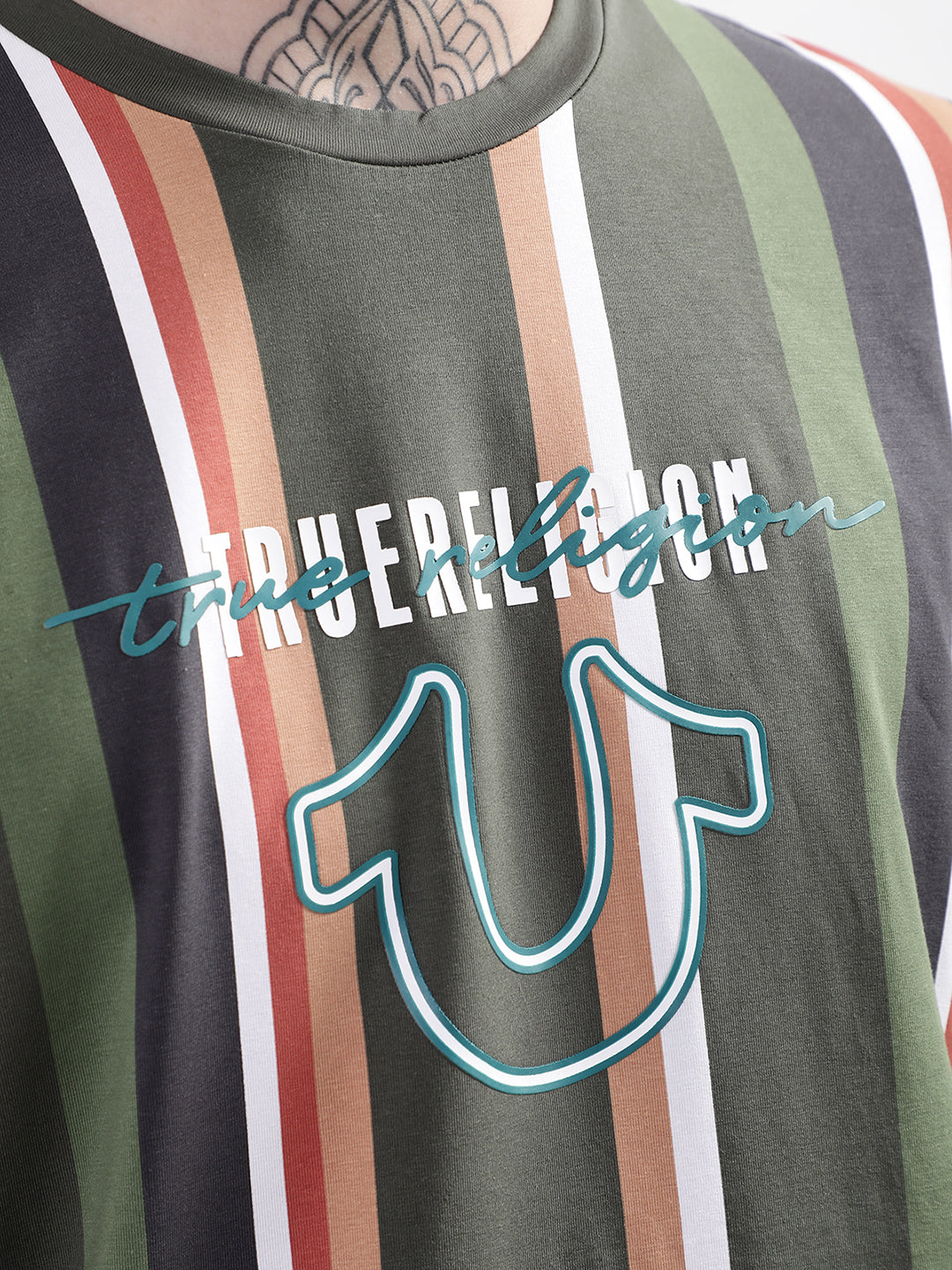 True Religion Multi Digital Logo Regular Fit T-Shirt