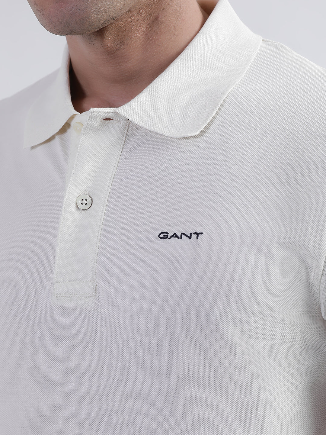 Gant Cream Regular Fit Polo T-Shirt