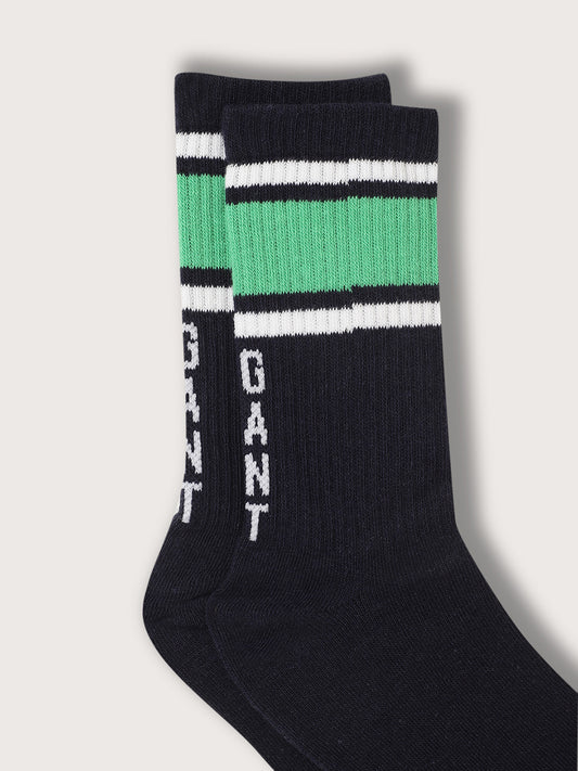 Gant Boys Pack Of 3 Patterned Calf Length Cotton Socks