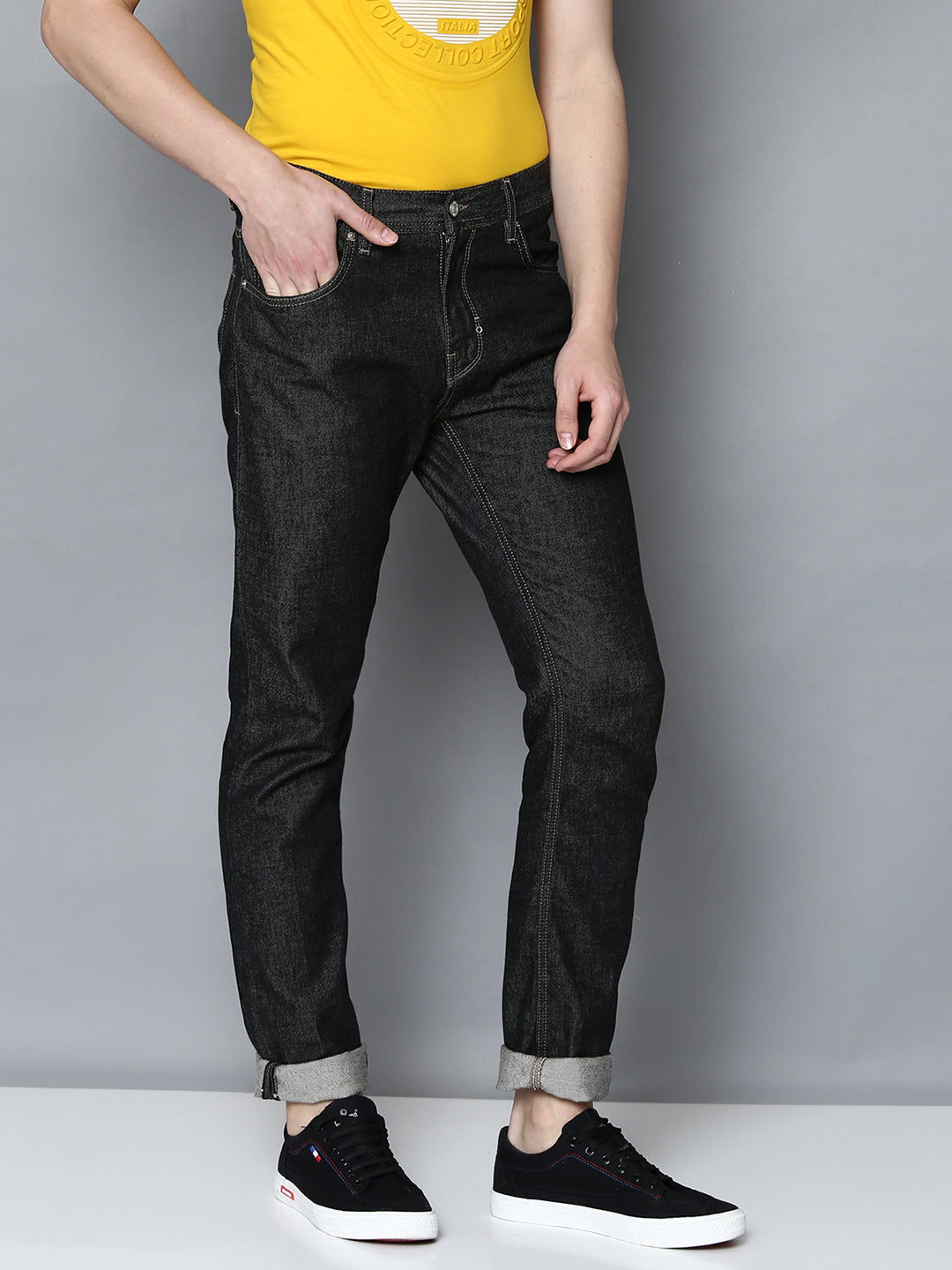 Antony Morato Men Black Solid Tapered Fit Jeans
