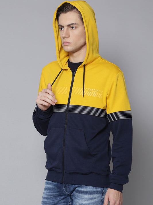 Antony Morato Men Yellow Solid Hooded Sweatshirt