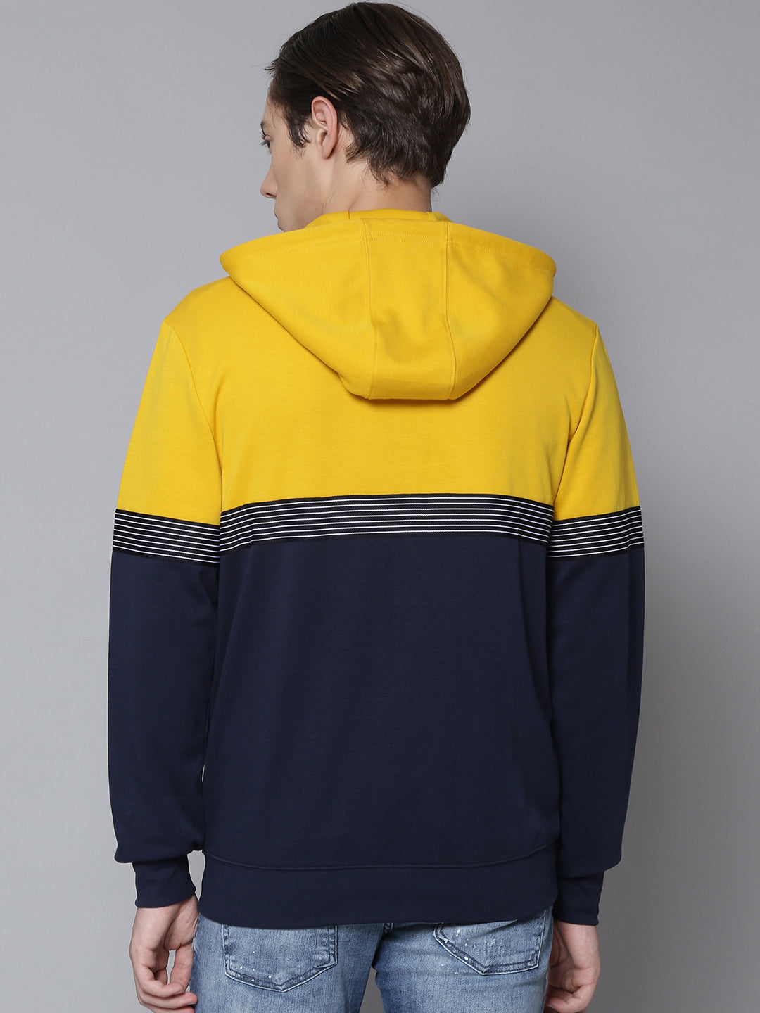 Antony Morato Men Yellow Solid Hooded Sweatshirt