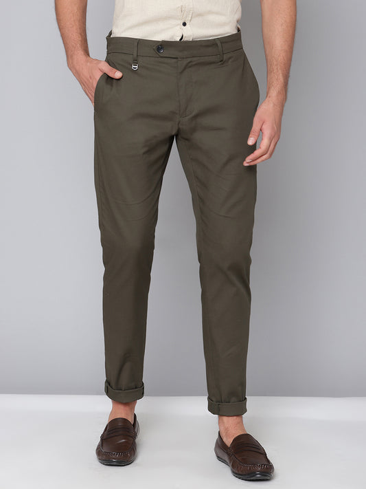 Antony Morato Men Green Solid Skinny Fit Trouser