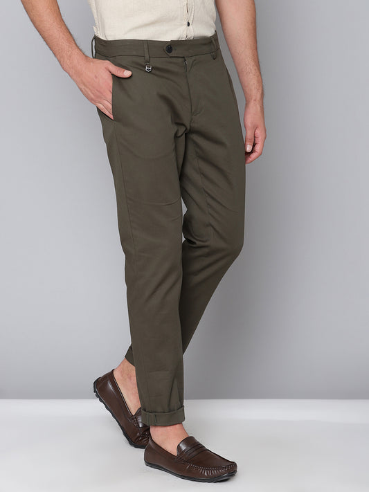 Antony Morato Men Green Solid Skinny Fit Trouser