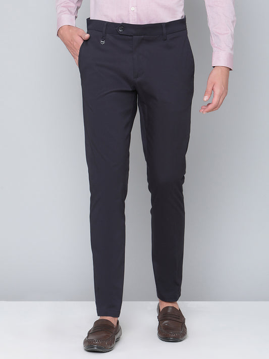 Antony Morato Men Blue Solid Skinny Fit Trouser