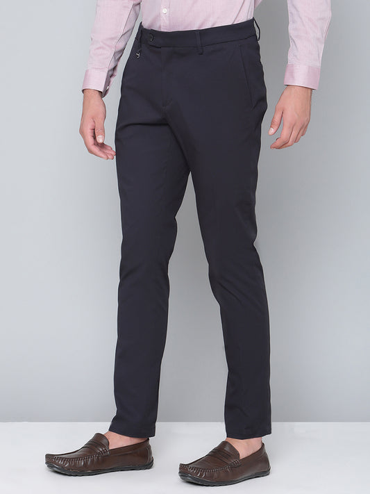 Antony Morato Men Blue Solid Skinny Fit Trouser