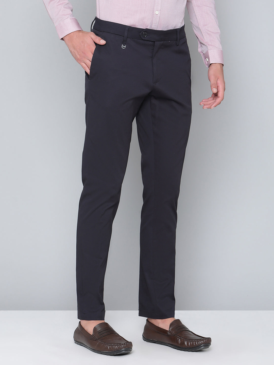 Antony Morato Men Blue Solid Skinny Fit Trouser