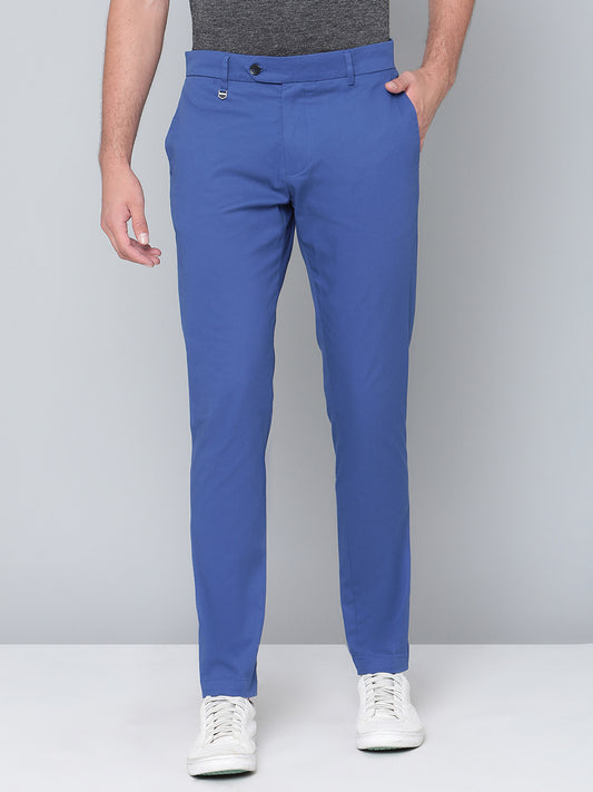 Antony Morato Men Blue Solid Skinny Fit Trouser