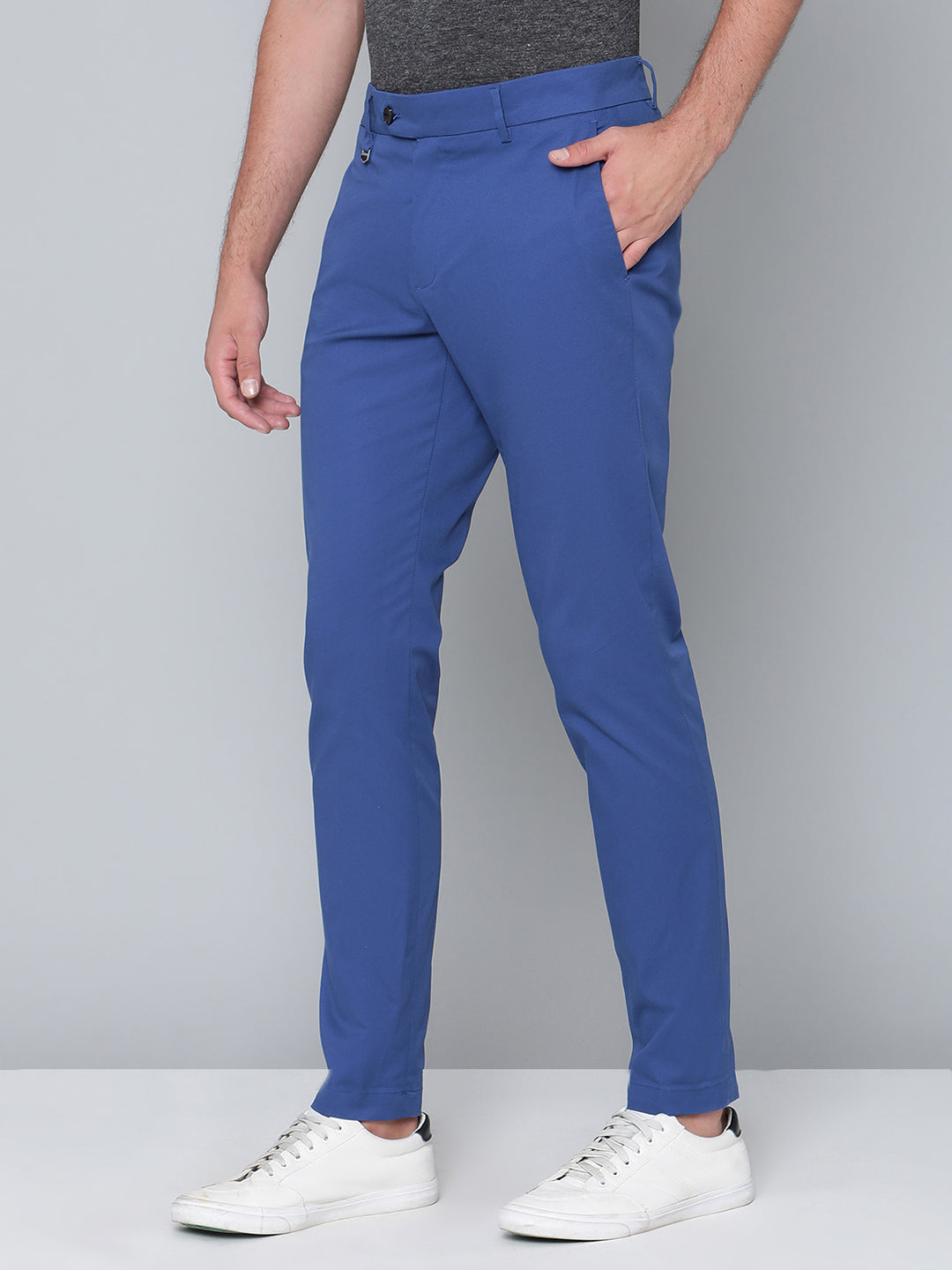 Antony Morato Men Blue Solid Skinny Fit Trouser
