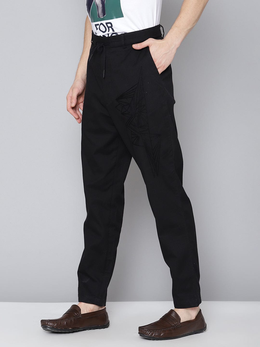 Antony Morato Men Black Slim Fit Trouser