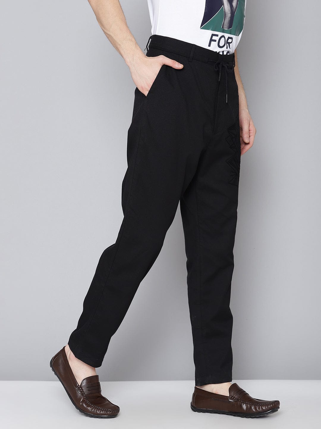 Antony Morato Men Black Slim Fit Trouser