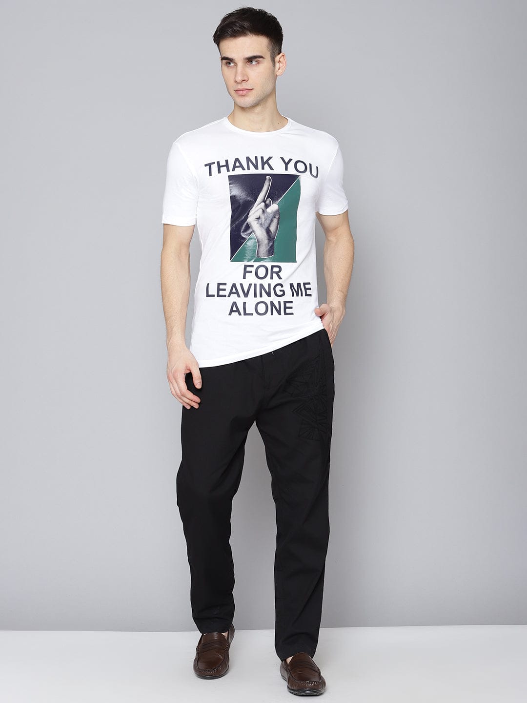 Antony Morato Men Black Slim Fit Trouser