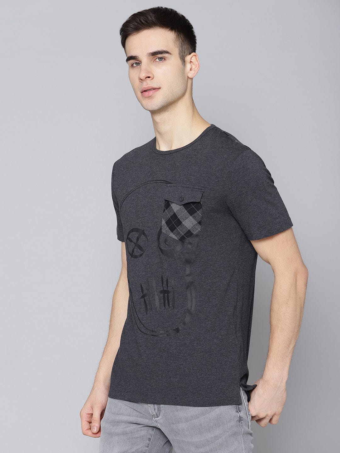 Antony Morato Men Grey Tshirt