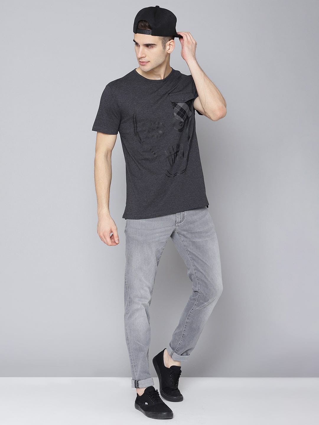 Antony Morato Men Grey Tshirt