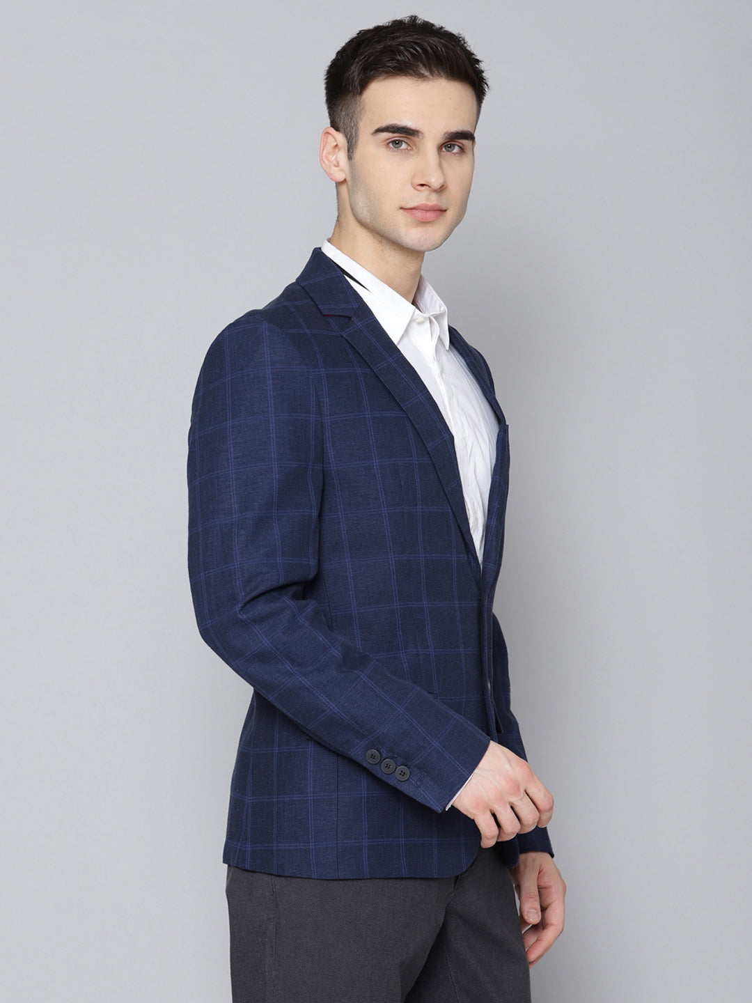 Antony Morato Men Blue Solid Collar Blazer