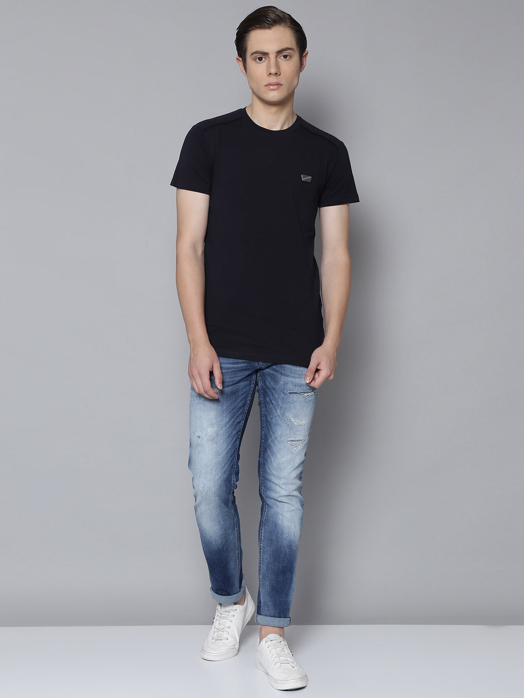 Antony Morato Navy Blue Extra Slim Fit T-Shirt