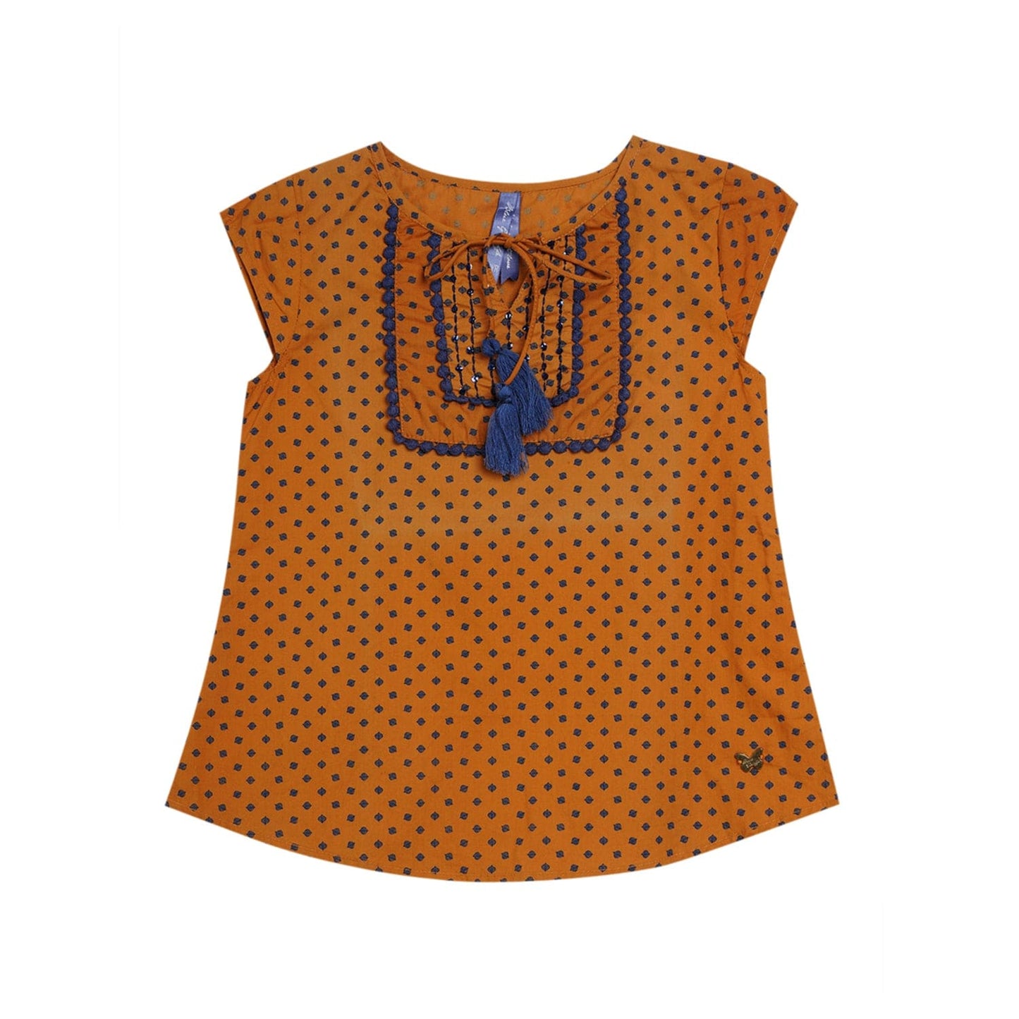 Blue Giraffe Girls Top