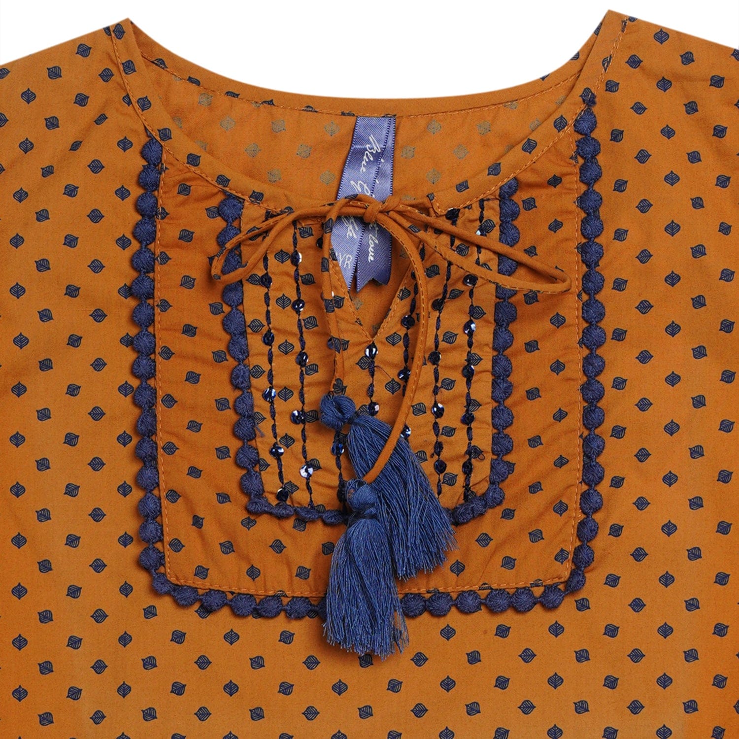 Blue Giraffe Girls Top