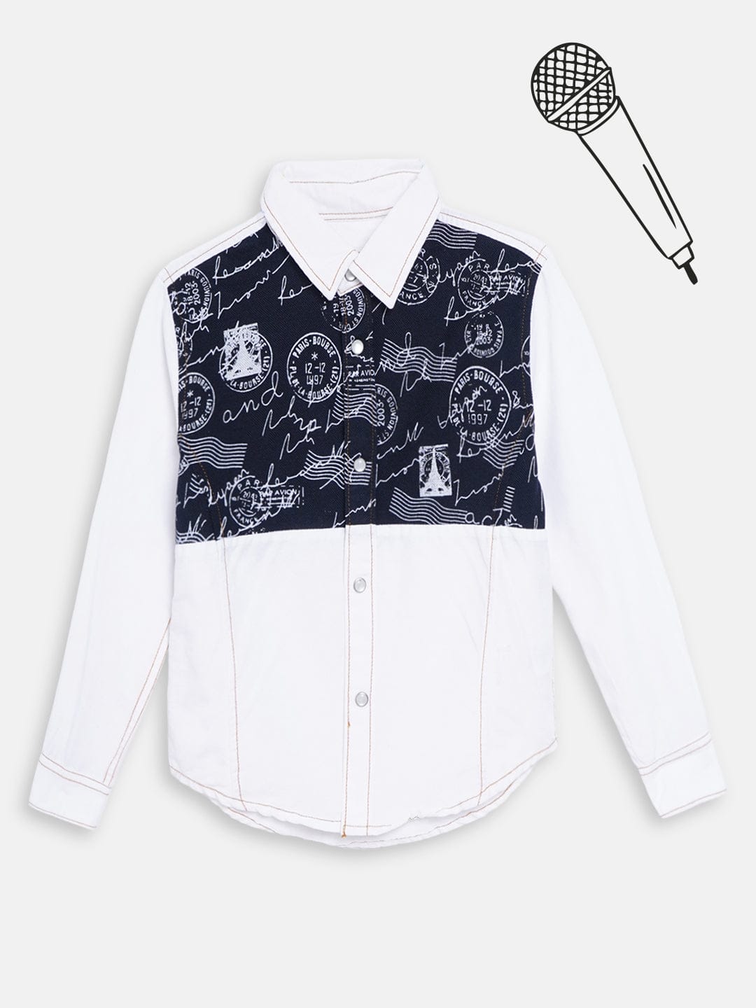 Blue Giraffe Boys Shirt